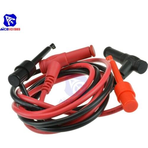 C18 New Banana Plug To Test Hook Clip Probe Cable For Multimeter Test Equipment