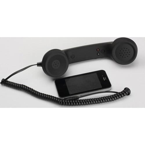 3.5mm Jack Classic Retro Radiation Protection Phone Handset Mini Mic Speaker Phone Call Receiver for Iphone