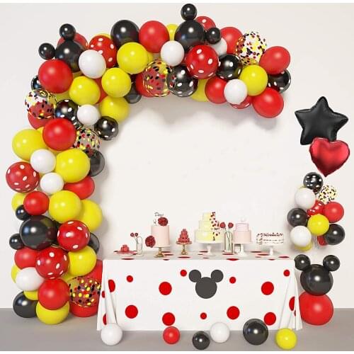 Micke mouse anniversaire Birthday Party latex balloon or digit balloon party Decorative Accessories for kid party balloon items