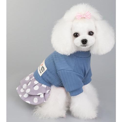 Cute Pet Dress For Dogs Cats Cozy Summer Puppy Skirt dog Dress Princess Small Dog Skirt Outfit Dog Clothes teddy Pomeranian
