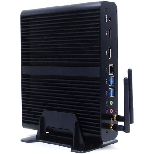 Fanless Inte Core i7 8550U i7 7500U DDR4 Mini PC Intel HD Graphics 620 Win10 Pro Kaby Lake Mini Desktop Computer HTPC DP+HDMI