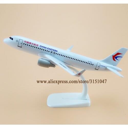 Alloy Metal Air China Eastern Airlines A320 Airplane Model Eastern Airbus 320 Airways Plane Model Stand Aircraft Gifts 20cm
