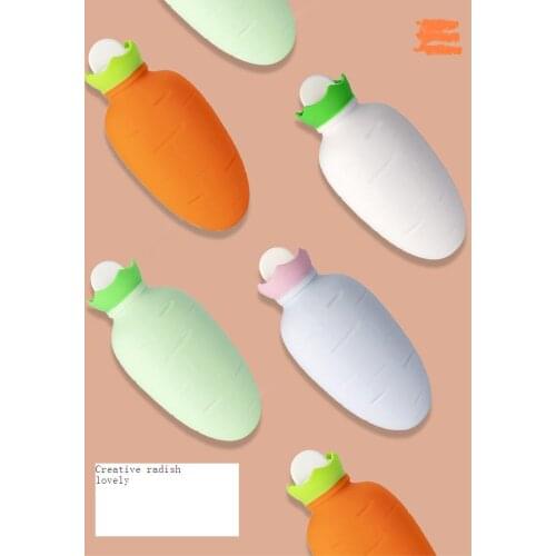 Cartoon Hand Po Warm Water Bottle Cute Mini Hot Water Bottles Small Portable Hand Warmer Water Injection Storage Bag Tools