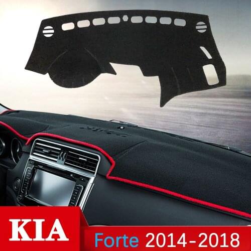 For KIA Forte 2014 2015 2016 2017 2018 YD Anti-Slip Mat Dashboard Cover Sunshade Dashmat Carpet Car Accessories Cerato K3 Vivaro