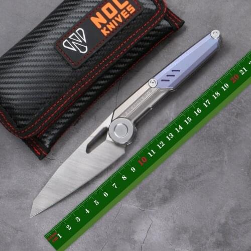 NOC MT-10 M390 blade folding knife titanium alloy handle outdoor camping hunting fishing kitchen fruit knives EDC Tactics tools