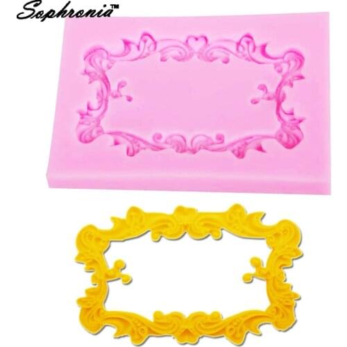 10PCS/SET New Arrival!Three Classical Frames Shape Silicone Mold, Sugaur Mold,3D fondant Mold,Chocolate Mold M407 ,8.5*5.5*0.9CM