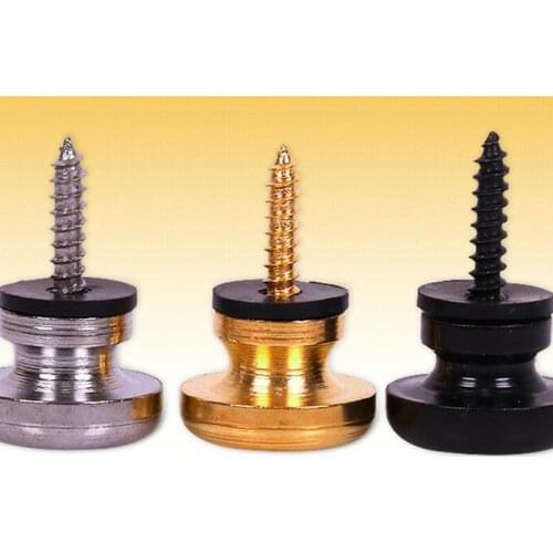 Guitar Pegs Guitar Strap Button Buckle Lock Pins Metal End Locking for Acoustic Electric Bass Ukulele Musical Accessories Parts