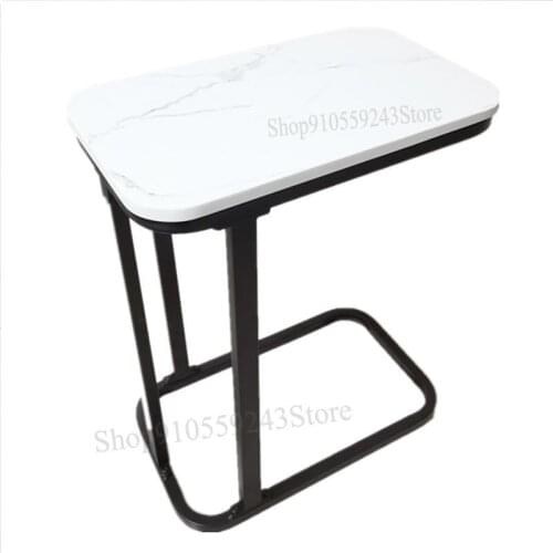 Scandinavian Mobile Sofa Marble Side Table Small Coffee Table Side Table Modern Minimalist Rectangular Light Luxury Storage Side
