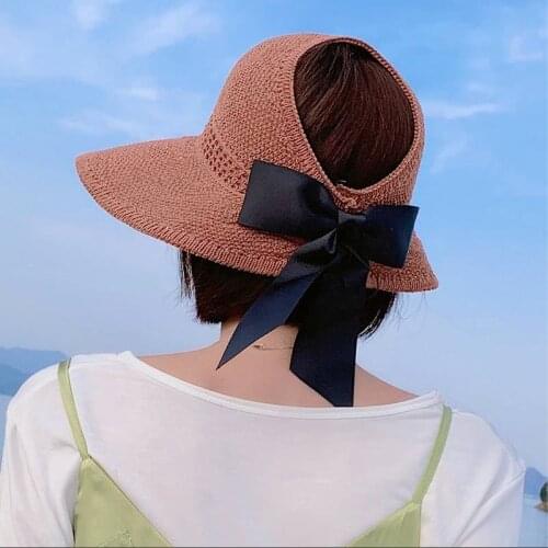 Empty Top Hat Female Summer Roll Lace Anti-Ultraviolet Korean Version Of The Sun Beach Sun Hat Sun Shade Sandal Hat