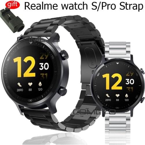 For Realme watch S Pro strap Band Metal Quick Release Stainless Steel Straps bracelet with Real me Watch s BANDS
