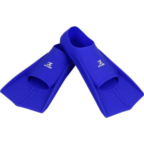 Silicone Professional Scuba Diving Fins Short Men Women Snorkel Swimming Fins Full-Foot Non-Slip Swimming Snorkeling Equipment