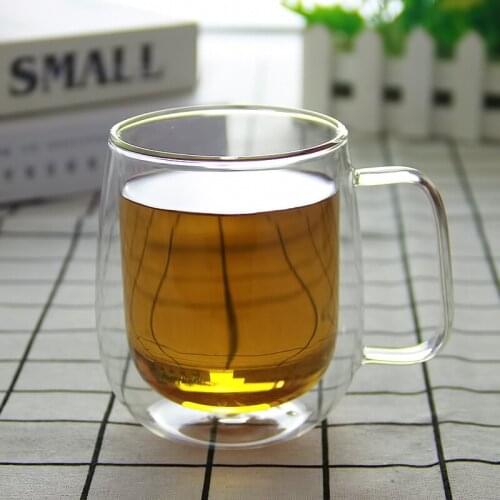 Double bottom Double wall glass Double layer drinking glasses Tea coffee cup Wine beer whiskey champagne cups juice water mug
