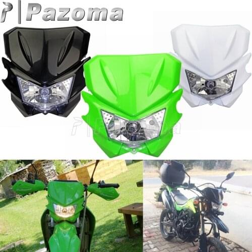 Streetbike Head 12V 35W Light Motorcycle Bulb Headlamp Dual Sport Headlight Fairing For Kawasaki Suzuki Honda Yamaha Dirt Bike