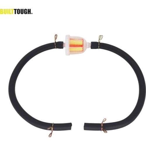 Universal Fuel Petrol Inline Filter Hose Pipe With Clips For ATV Quad 2 Stroke Mini Moto Dirt Bike Gas Hose