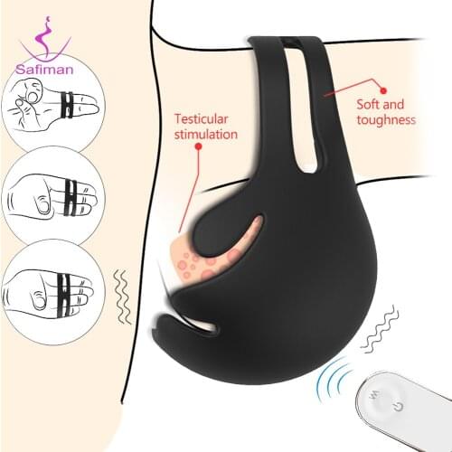 Vibrating Prostate Massager Sex Toys for Men Wireless Remote Control Testicle Vibrator Masturbator Male Sex Shop Penis Ring Egg