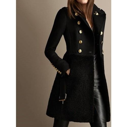 Gothic Punk Womens Jacket Oversized New Fashion Slim Fall Winter Womens Coat Jacket Casual Womens Coat Plus Size M-4XL 2021