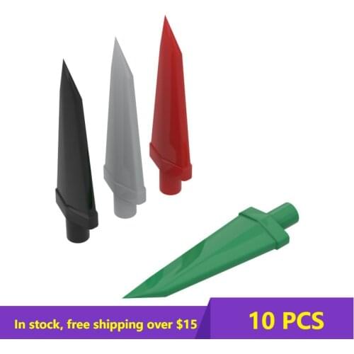 10PCS MOC Bricks 64727 Blade shape bricks For Building Blocks Parts DIY electric Educational Classic Brand gift Toys