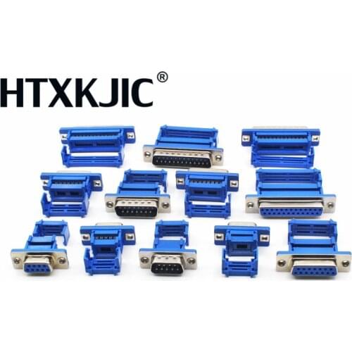 10pcs D-SUB DIDC 9 15 25 Pin DB9 DB15 DB25 Male Female Head line pressing type connector D SUB DIDC-9P 15P 25P Connector