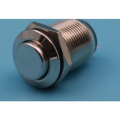 10Pcs Waterproof 12mm Metal 2Pin Momentary 1NO High Head Mini Domed Push Button Switch