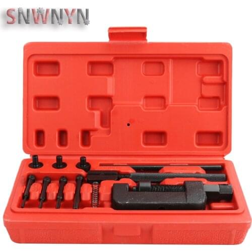 13pcs/set Motorcycle Bike Chain Breaker Splitter Universal Set Link Riveter Bike Riveting Tool