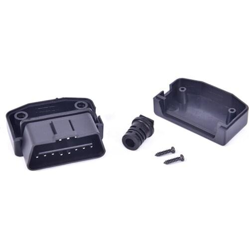 OBD2 L Type 16 Pin Sockets Connector Plug with Shell and Screw Male Auto Car Connector Cable Wire