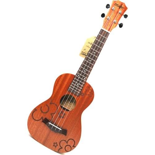 21" Ukulele 4 strings Sapele Acoustic Small guitar Rosewood Fretboard Electric Ukulele with Pickup EQ Musical Instrument guitare
