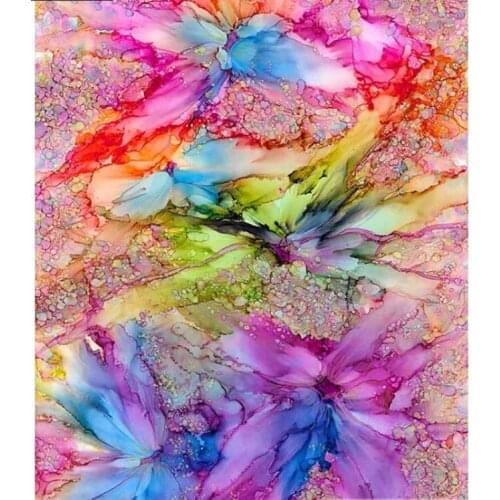 5d Full Diamond Mosaic Abstract Flowers Diamand Painting Complete Daimond Embroidery Hobby Rhinestone Picture Wall Sticker Decor