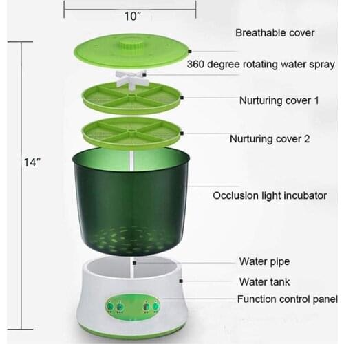 Automatic Sprouter Machine Bean Sprouts Growing Machine Large-capacity Sprouting Seedling Machines JAN88