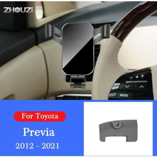 Car Mobile Phone Holder Special Air Vent Mounts GPS Stand Gravity Navigation Bracket For Toyota Previa 2012-2021 Car Accessories