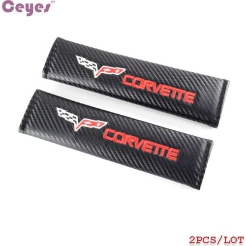 Auto Car-Styling Car Emblems Stickers Shoulder Pads Badge Case For Corvette C4 C5 C6 C7 Guitar Accessories Carbon Car Styling