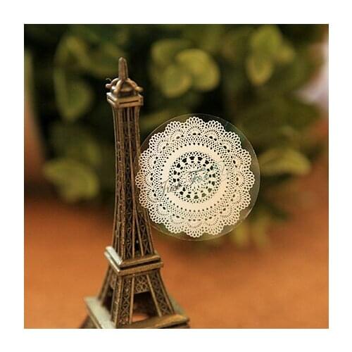 Free shipping 40packs/lot White Transparent Lace Decorative For Room Scrapbooking Diary Stationery Album Stickers