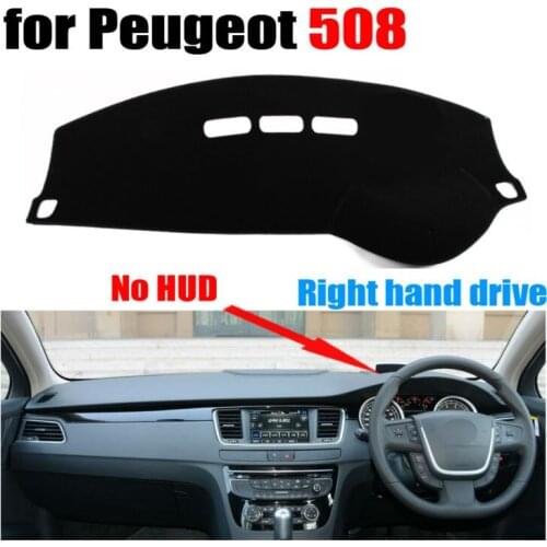 Car dashboard covers for Peugeot 508 Low configuration all the years Right hand drive dashmat pad dash cover auto accessories