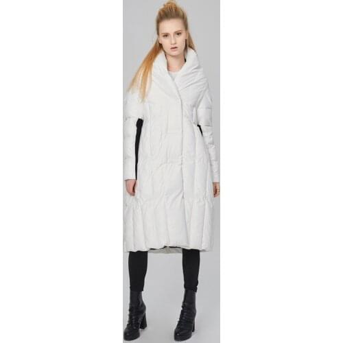 Womens Quality High Winter Coat European Parka Cloak Down Jackets Warm White Duck Down Jacket Women Coats Casaco WXF161 s