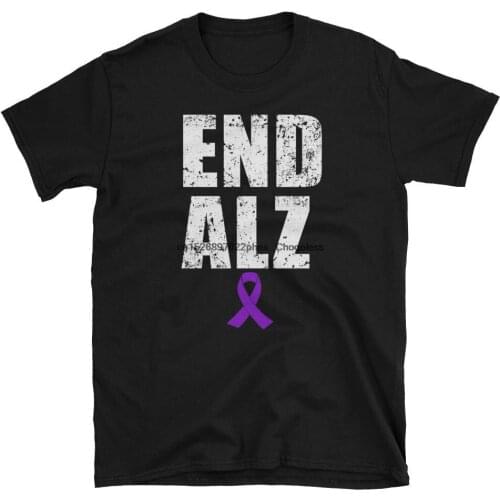 End Alz Alzheimers Awareness Disease Shirt Short Sleeve Unisex T Shirt