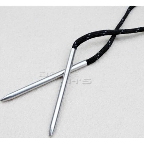 2pcs/lot 3" Steel Paracord Needle With Screw Thread Shaft Tip Stiching Needle Fid For Kniting Weaving Pracord Bracelet Belt