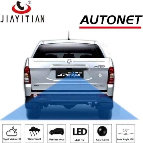 JIAYITIAN rear view camera For SSangYong Actyon sports Korando Sports Pickup 2006~2019 Backup Camera License Plate camera ccd