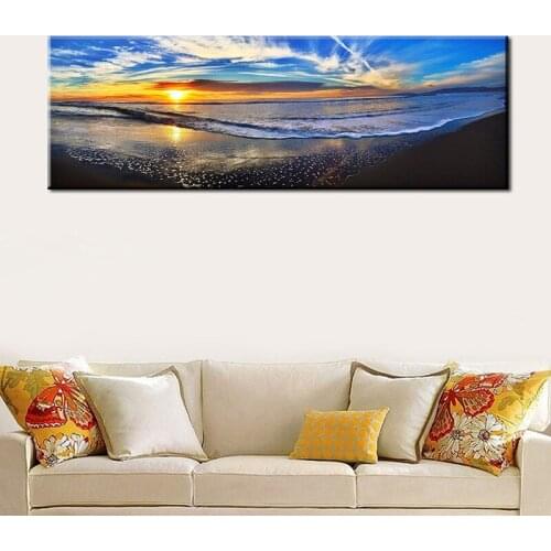 Full Square Round Diy Diamond Painting Natural Sunset Could Sea Beach Landscape Embroidery 5D Cross Stitch Wall StickersZP-4129