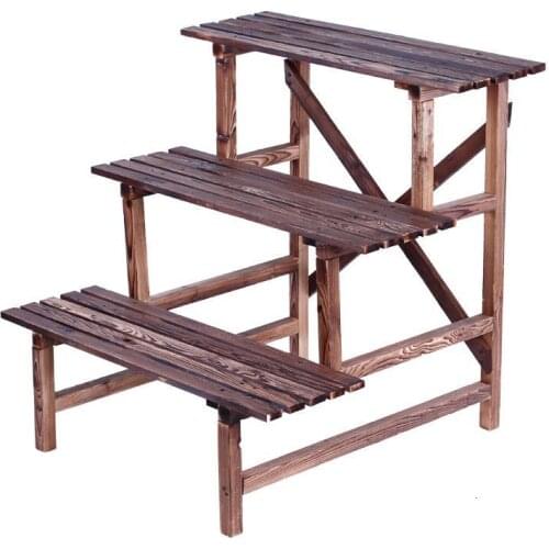 Indoor Garden Shelves For Ladder Varanda Wood Estante Para Plantas Saksi Standi Plant Rack Balcony Outdoor Shelf Flower Stand