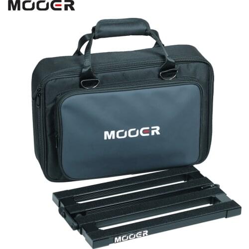 MOOER PB-10 Portable Guitar Effect Pedal Board Pedalboard Aluminum Alloy 180° Folding Design with Padded Carry Bag