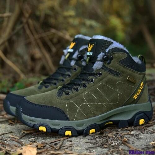 2021 New Men Snow Boots Warm Fur Winter Shoes Men Winter Boots Footwear Men Plus Size Ankle Boots Snow Shoes Men Winter Sneakers