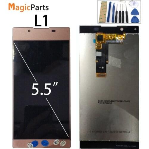 Original 5.5'' Display For SONY Xperia L1 LCD Display G3312 Touch Screen for Sony L1 LCD Digitizer with Frame