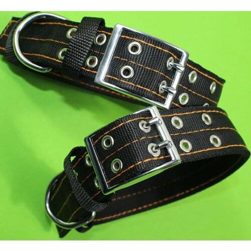 Pet Dog Collar Adjustable Double Pin Buckle Durable Knitting Collar Medium Large Dog Walking Training Pets Accessories