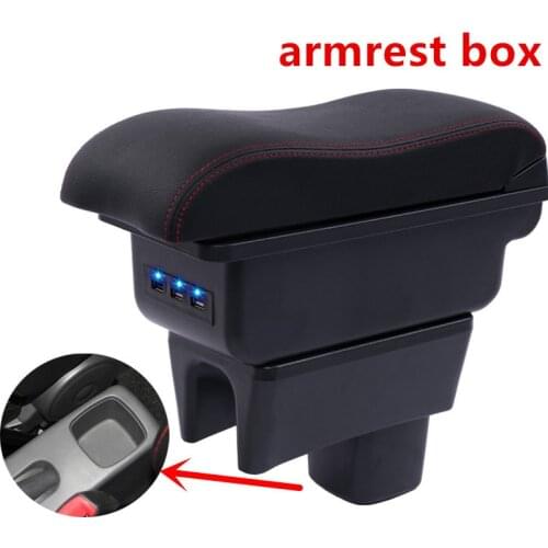For Suzuki Maruti DZire Swift armrest box central Store content box with cup holder ashtray decoration With USB interface