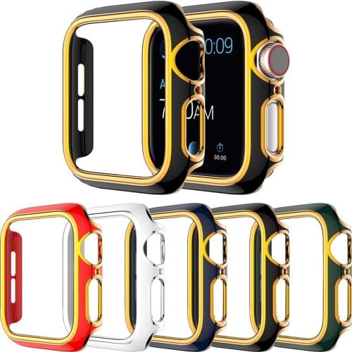 Multiple Colour PC Bumper for Apple Watch Cover Series 6 SE 5 4 3 Protector Case for iWatch 40mm 44mm 42mm 38mm Hard Shell