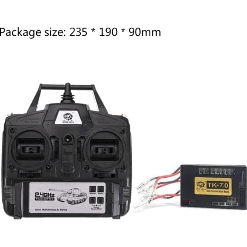 P31B 2.4GHz Remote Control Radio System DIY Toy TK-7.0 Version Receiver Main Board Digital Radio Transmitter for 1/16 RC Tank