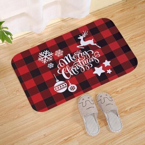 PATIMATE 2020 Christmas Mat Merry Christmas Decoration For Home Christmas Outdoor Decor Xmas Navidad Gift Happy New Year 2021