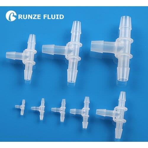 Hose ID0.8-8.7mm Tee Barbed Tubing Connector 3 Way Plastic Connectors China Molding Factory Supply Best Quality Low Price