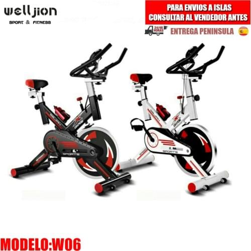SPINNING, STATIC BIKE, PULSOMETER, SPEED, CALORIA, COUNTER MILE, ADJUSTABLE RESISTANCE STEERING WHEEL, SHIPPING FROM SPAIN