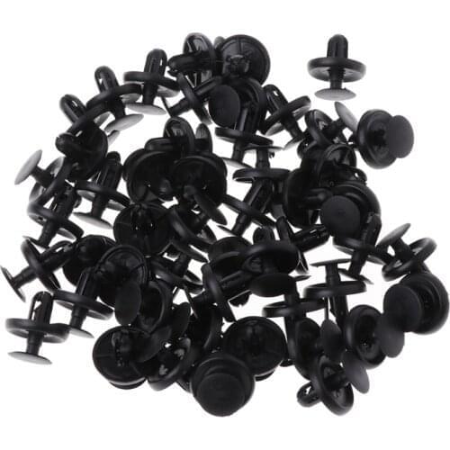 50 Pcs Black Car Door Fastener Panel Clips for toyota Camry Reiz Rav4 W91F