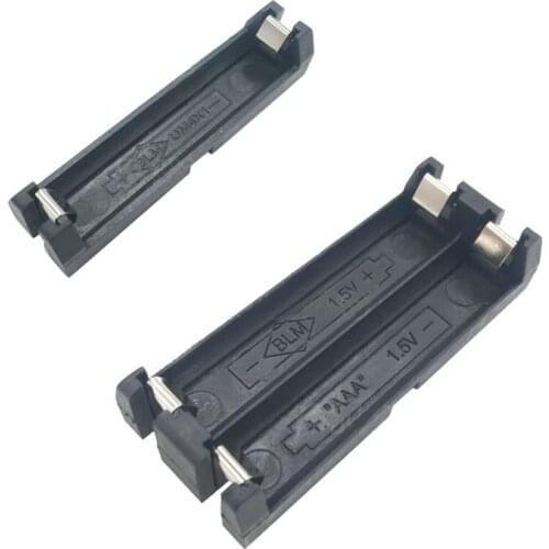 1PCS New 1x 2x Series THM AAA Batteries Holder Box Storage Case Container With Bronze Pins DIY Lithium Battery Spring Box